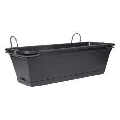 Balkonbak Chill Trough Set Intense Black - 50 X 19,5 X 20 Cm