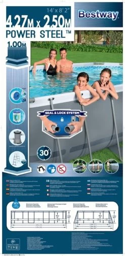 Bestway Zwembad Power Steel Set Ovaal Grijs 427 -Tuin Verkoop bestway zwembad power steel set ovaal grijs 427 488x1000 628252bddefcd l