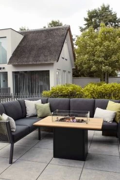 Cosi Fires Cosiloft 120 Relax Dining Black Frame /Teak Top -Tuin Verkoop cosi fires cosiloft 120 relax dining black frame teak top 1614072228 2 l