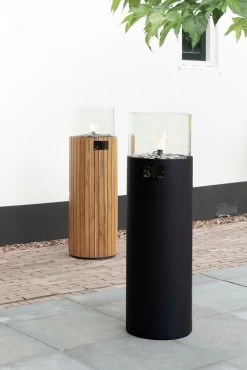 COSISCOOP Pillar L Round Black -Tuin Verkoop cosi fires cosiscoop pillar l black 667x1000 620e4231e684c l