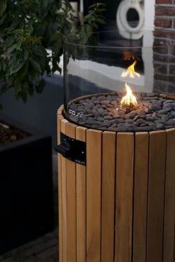 COSISCOOP Pillar L Round Teak -Tuin Verkoop cosi fires cosiscoop pillar l teak 667x1000 620e42332484d l