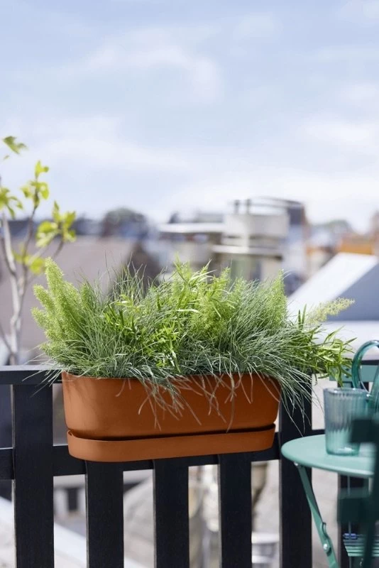 Elho Plantenbak Greenville Easy Balcony 52cm Bruin 6 Elho Plantenbak Greenville Easy Balcony 52cm Bruin - Afbeelding 4