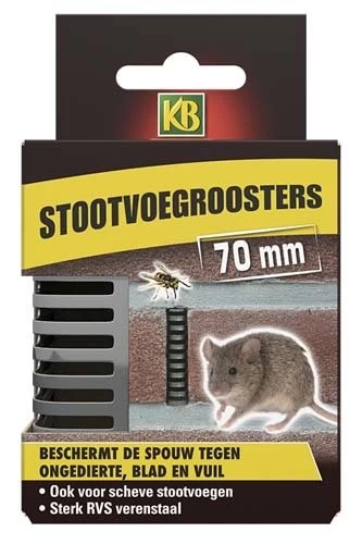 KB Stootvoegrooster RVS 70mm - 10 Stuks 3 KB Stootvoegrooster RVS 70mm - 10 Stuks