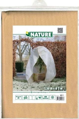 Nature Winterafdekhoes Met Rits Beige Ø200cmx2,50m 70 G/m² 3 Nature Winterafdekhoes Met Rits Beige Ø200cmx2,50m 70 G/m²