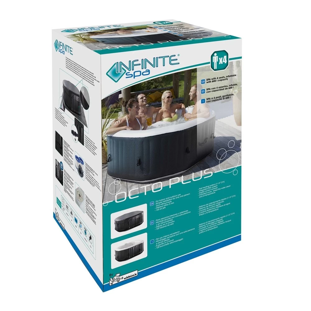 OCTOWER Infinite® Spa Opblaasbaar 4 Pers. - 154 X 154 X 65 Cm 6 OCTOWER Infinite® Spa Opblaasbaar 4 Pers. - 154 X 154 X 65 Cm - Afbeelding 4