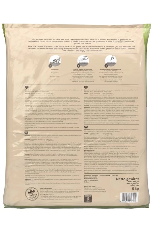 Pokon Bio Gazonmest 5kg Voor 75m² 4 Pokon Bio Gazonmest 5kg Voor 75m² - Afbeelding 2