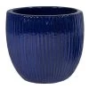 Portly Egg Rib Falling Blue - Ø 28 X H 25 Cm