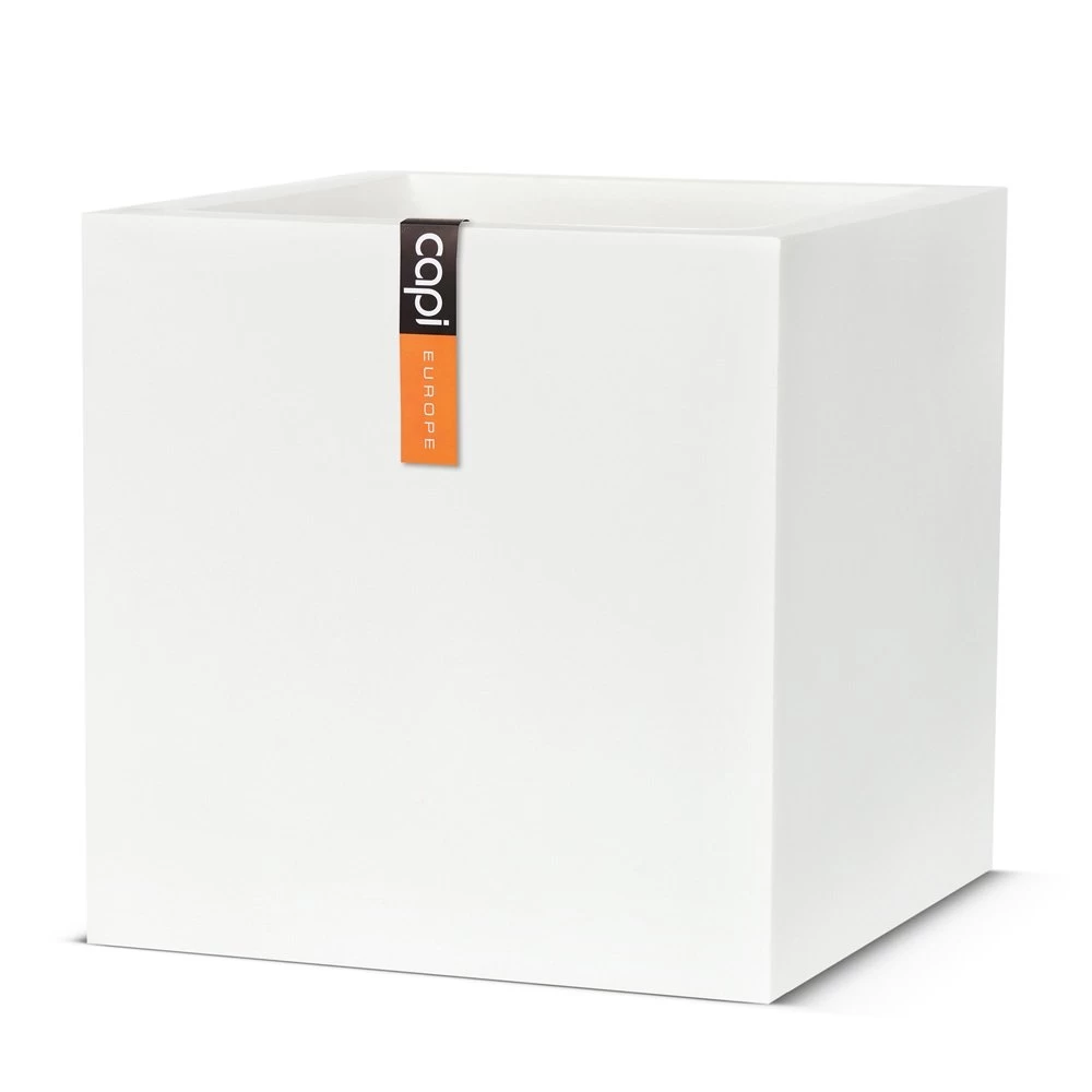 Pot Vierkant Wit - 30 X 30 X 30 Cm 3 Pot Vierkant Wit - 30 X 30 X 30 Cm