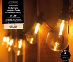 Lumineo LED Partylight Warm Wit 20 Lamps - 950 Cm -Tuin Verkoop product 1181x993 6258121625f59 l