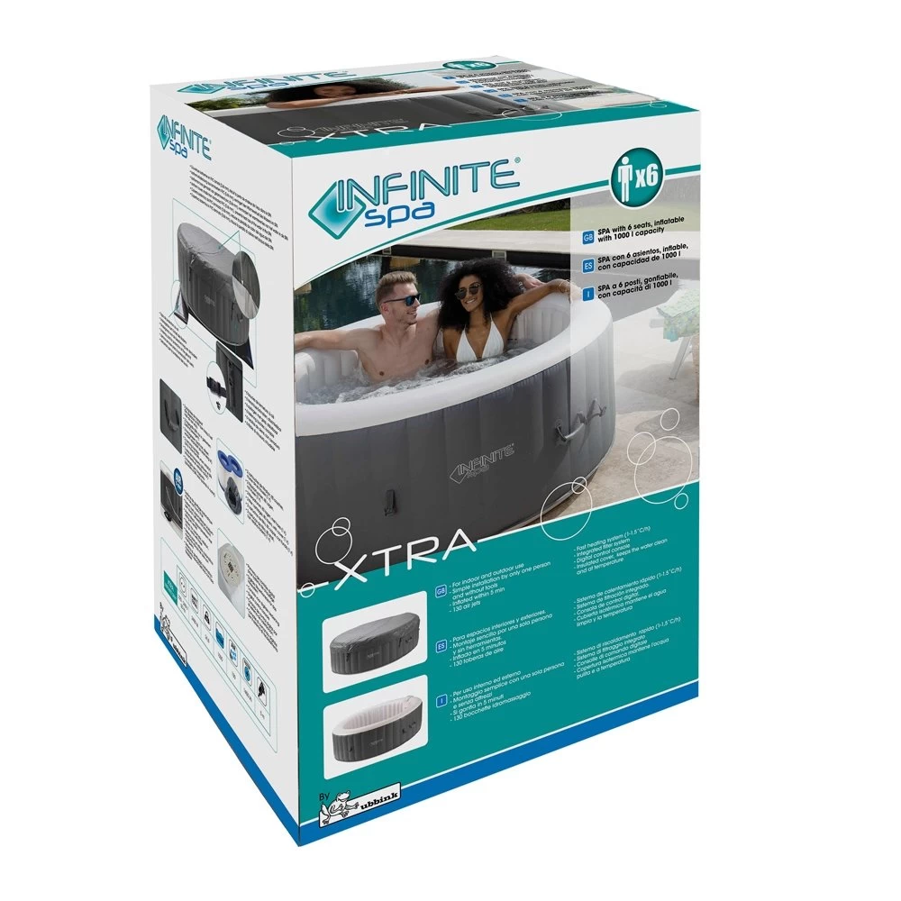 XTRA Infinite® Spa Opblaasbaar 6 Pers. - Ø 208 X H 65 Cm 5 XTRA Infinite® Spa Opblaasbaar 6 Pers. - Ø 208 X H 65 Cm - Afbeelding 4
